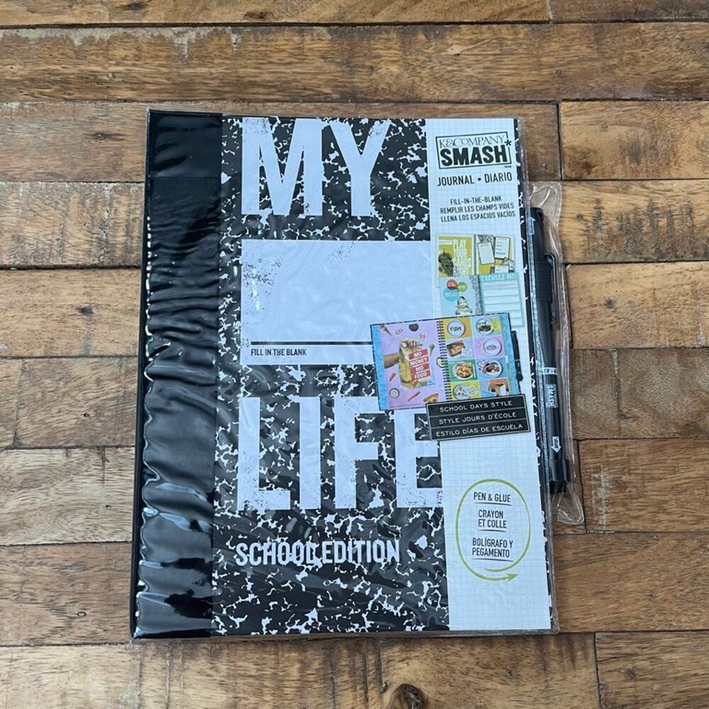 2014 K&Company SMASH My Life School Edition Prompted Journal W Pen